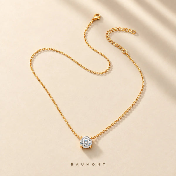 Colar Amalfi Baumont com Cristal de Safira