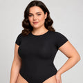 Body modelador sem aro e com manga curta em modelo