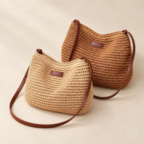 Bolsa Cartagena com Fios de Ráfia