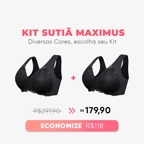 Kit Black Friday: Sutiã Maximus com Renda