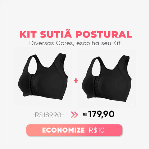 Kit Black Friday: Sutiã Postural